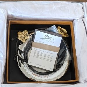 Michael Aram Gold Orchid Wine Coaster